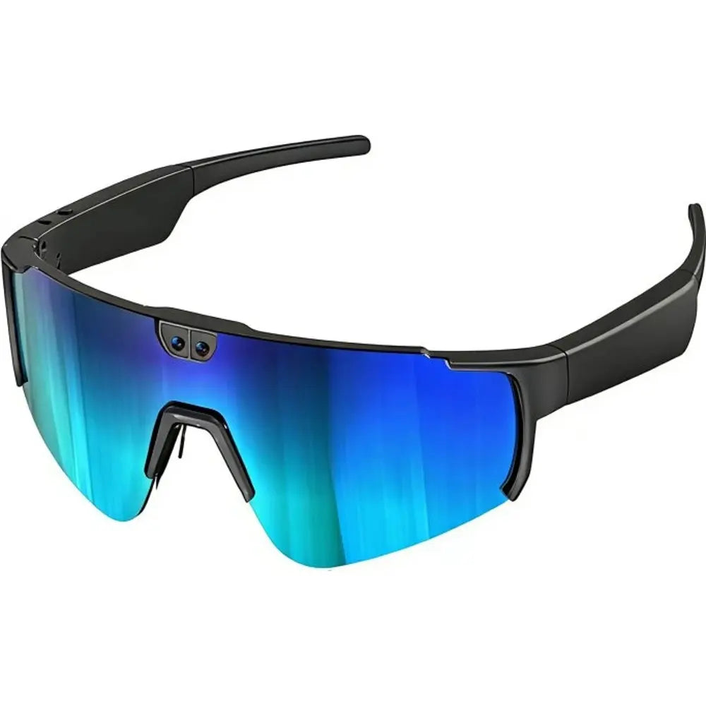 Aligator Smart Glasses Sport Black-Blue me Kamerë 8MP Sony, Full HD 30fps, Bluetooth 5.4, IP65 – Syze me Kamerë, pamja 5