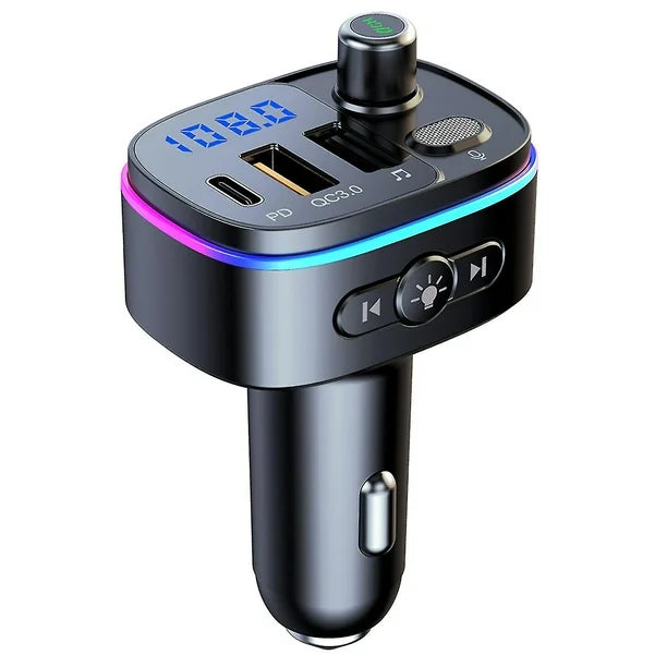 Transmetues FM Wireless T65 me Bluetooth – Adapter për Makinë