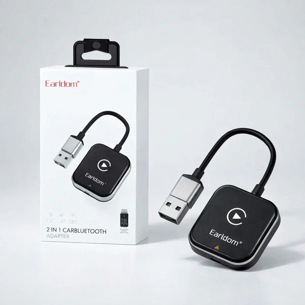 Earldom ET-CP04 2-in-1 Wireless CarPlay & Android Auto Adapter