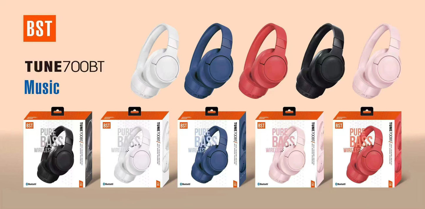 Kufje BST PURE BASS 700BT, të bardha