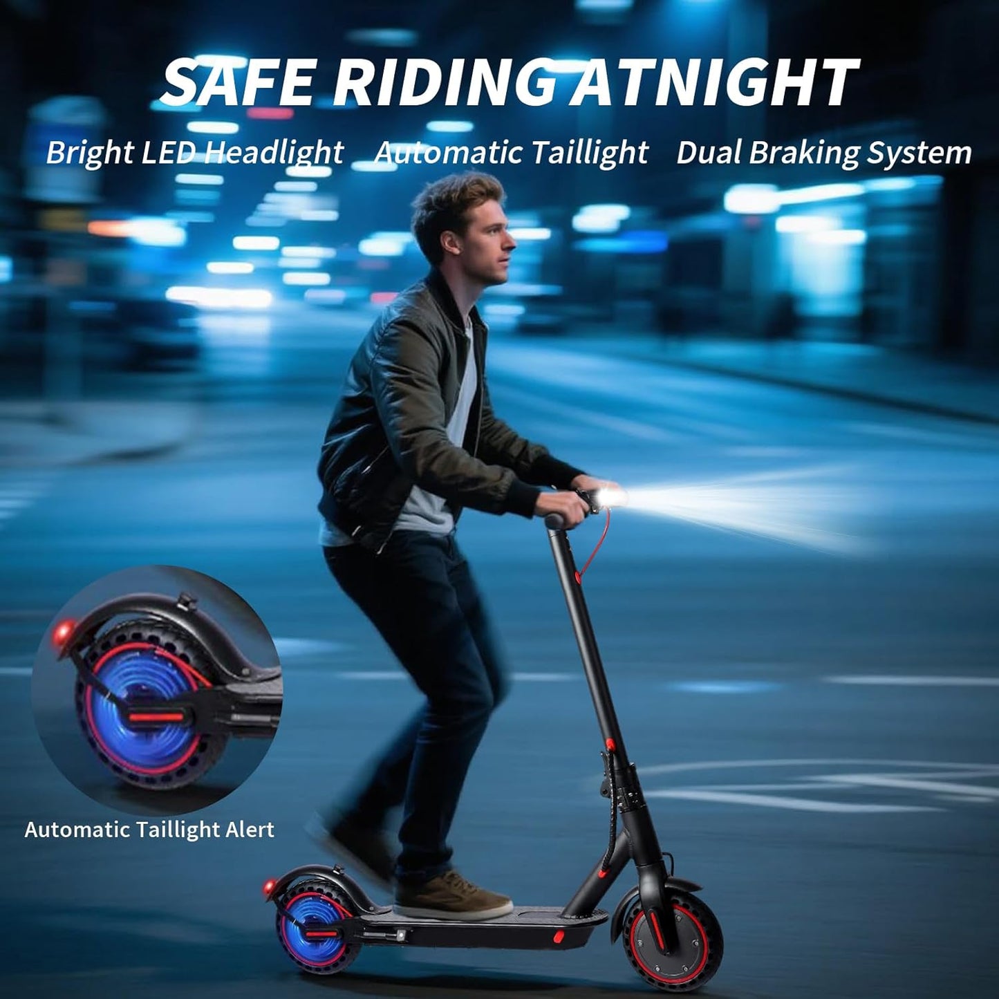 Trorinet Elektrike DAR1 për të Rritur me Motor 350W, Autonomi 20-30 km, Goma 8.5 Inç, 3 Modalitete Shpejtësie, APP dhe Sistem të Dyfishtë Frenimi