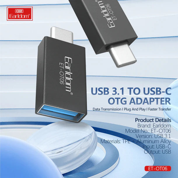 Adapter USB në Type-C Earldom ET-OT06