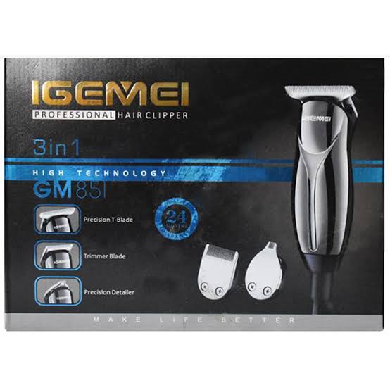 Gemei GM-851 Makine e madhe me kabllo, 7 krehëra dhe prerje 0.8 mm – Makinë Qethjeje, pamja 3