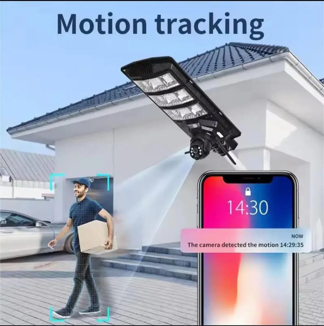 AI Solar Camera 4G me Street Light, Kamerë Sigurie me Energji Diellore për Mbikëqyrje