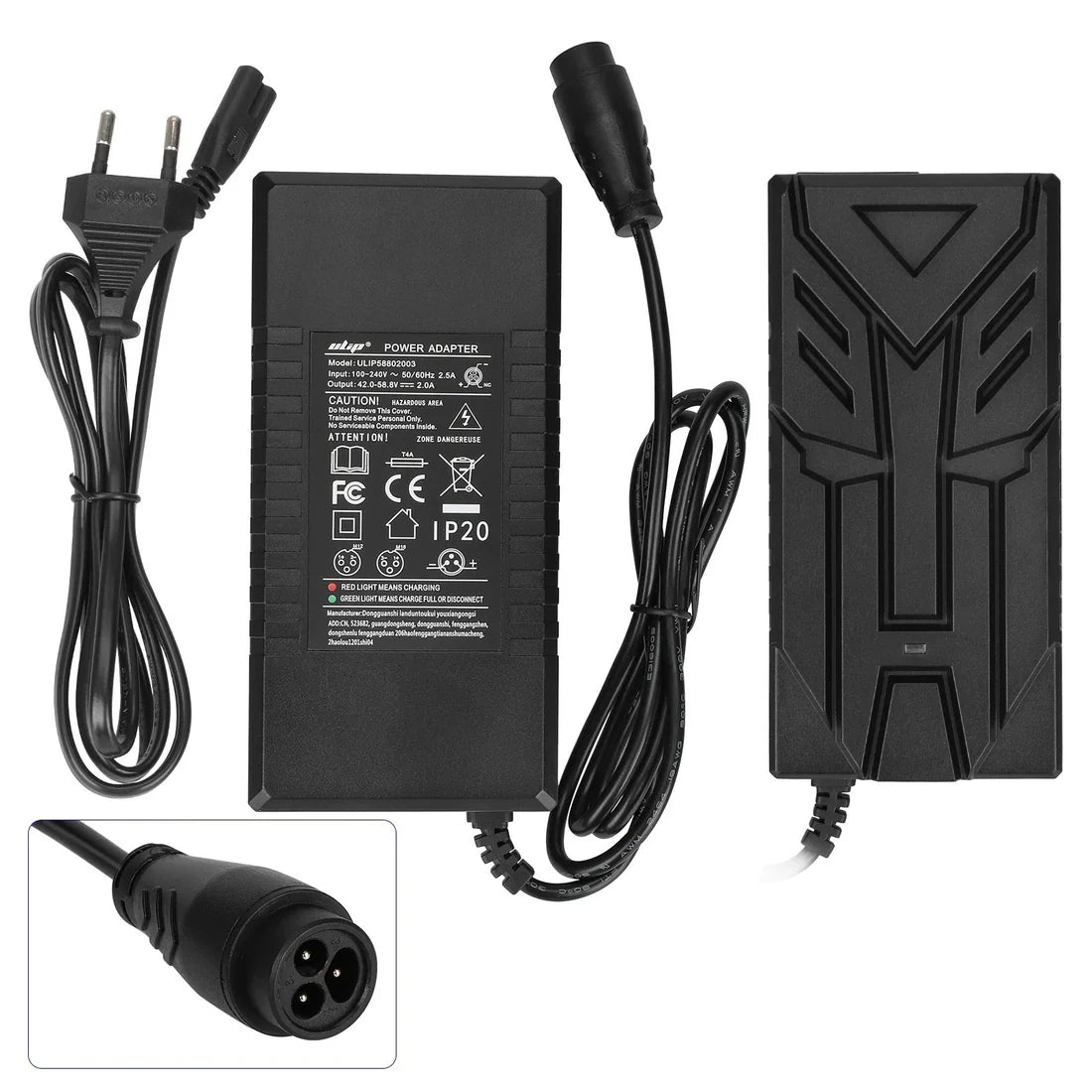 Adapter për Trotinet Elektrik 42V–58.8V 2.0A, Karikues për Trotinet Elektrik