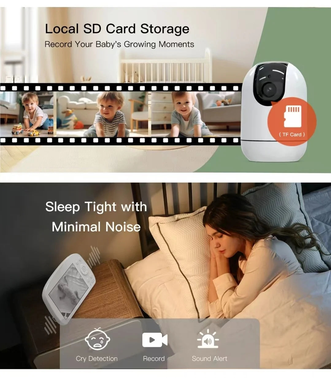 Baby Monitor BM5R 5, Monitor për Foshnja me Ekran 5