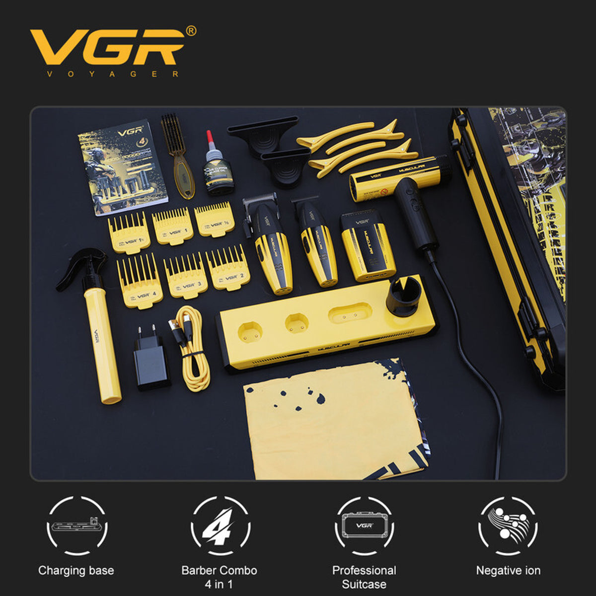 VGR V-285 S4 set berberi me pajisjet e përfshira