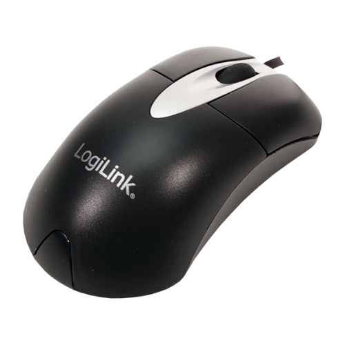 LogiLink ID0011 Maus Optik me Kabllo, 800 DPI, Ngjyrë e Zezë