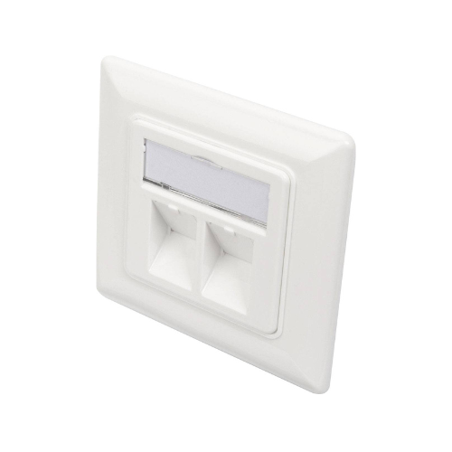 Digitus pllakë muri keystone me 2 porta
