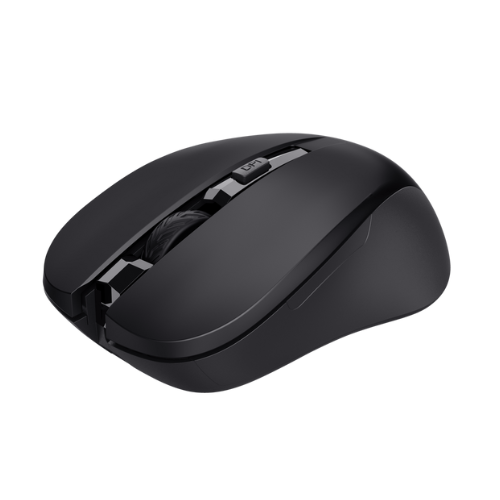 Trust Mydo Maus Wireless me Klikime të Heshtura, i Zi