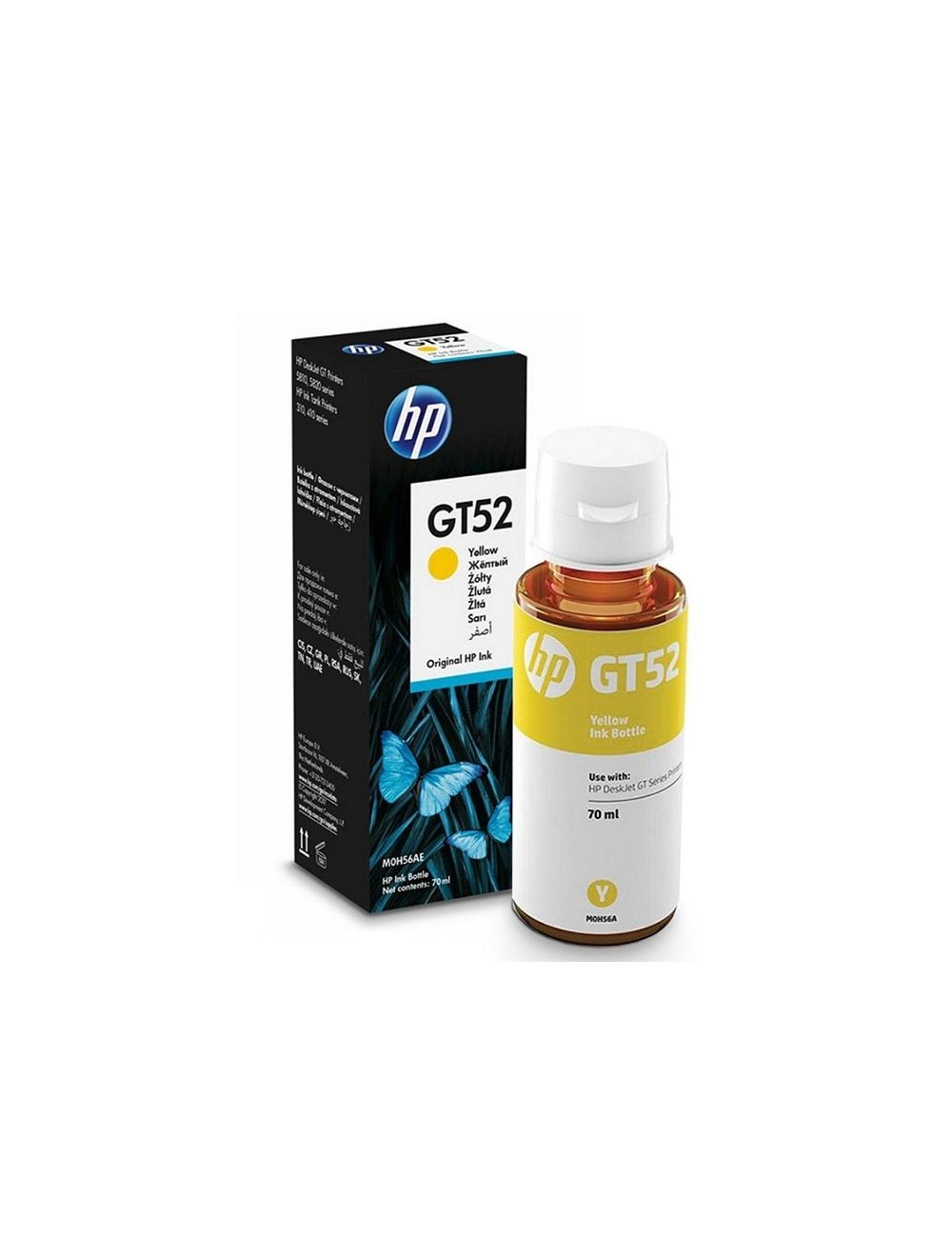 HP GT52 Ink Bottle Yellow, Shishe Boje e Verdhë për Printer HP Ink Tank, pamja 4