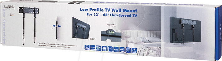 LogiLink Wall mount, 32"-65", fixed, 40 kg max, 33