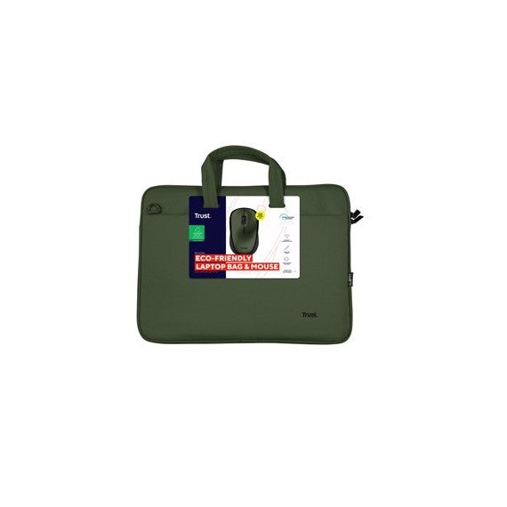 Trust Bologna 16" Laptop Bag + Mouse Set, Çantë për Laptop me Maus Wireless, Ndarje të Dedikuar dhe Dizajn Praktik, pamja 4