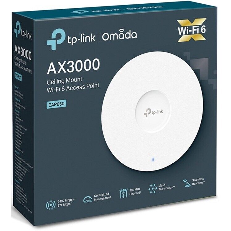 TP-Link EAP653 access point Wi-Fi 6 për tavan, pamja 2