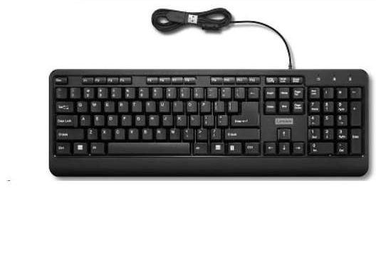 Lenovo 160 tastierë me kabllo e zezë