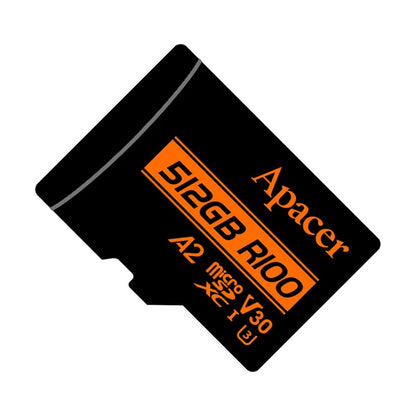 Apacer Micro SDXC 512GB, UHS-I U3 V30 A2, Up to 10