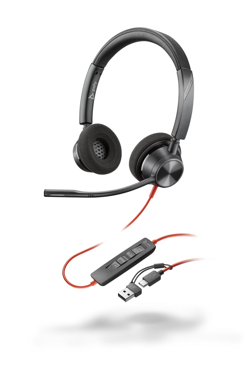 HP Poly Blackwire 3320 kufje stereo të zeza