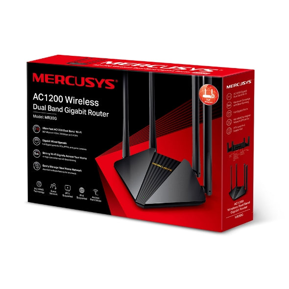 Mercusys MR30G router AC1200 dual band, pamja 3