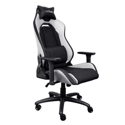 Trust GXT 714W Ruya Gaming Chair, Karrige Gaming Ergonomike dhe Komode, White/Black
