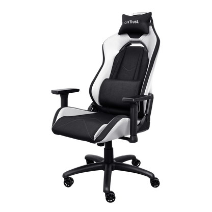 Trust GXT 714W Ruya Gaming Chair, Karrige Gaming Ergonomike dhe Komode, White/Black, pamja 2