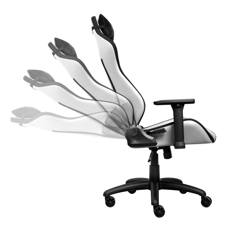 Trust GXT 714W Ruya Gaming Chair, Karrige Gaming Ergonomike dhe Komode, White/Black, pamja 3