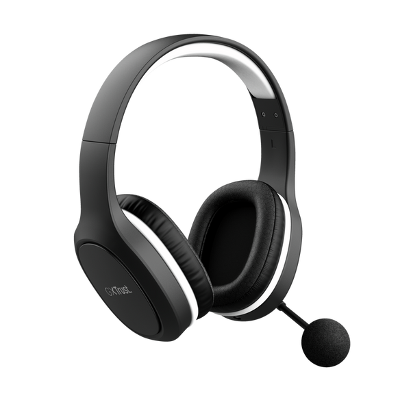 Trust GXT 391 Thian Kufje Gaming Wireless të Lehta, të Zeza