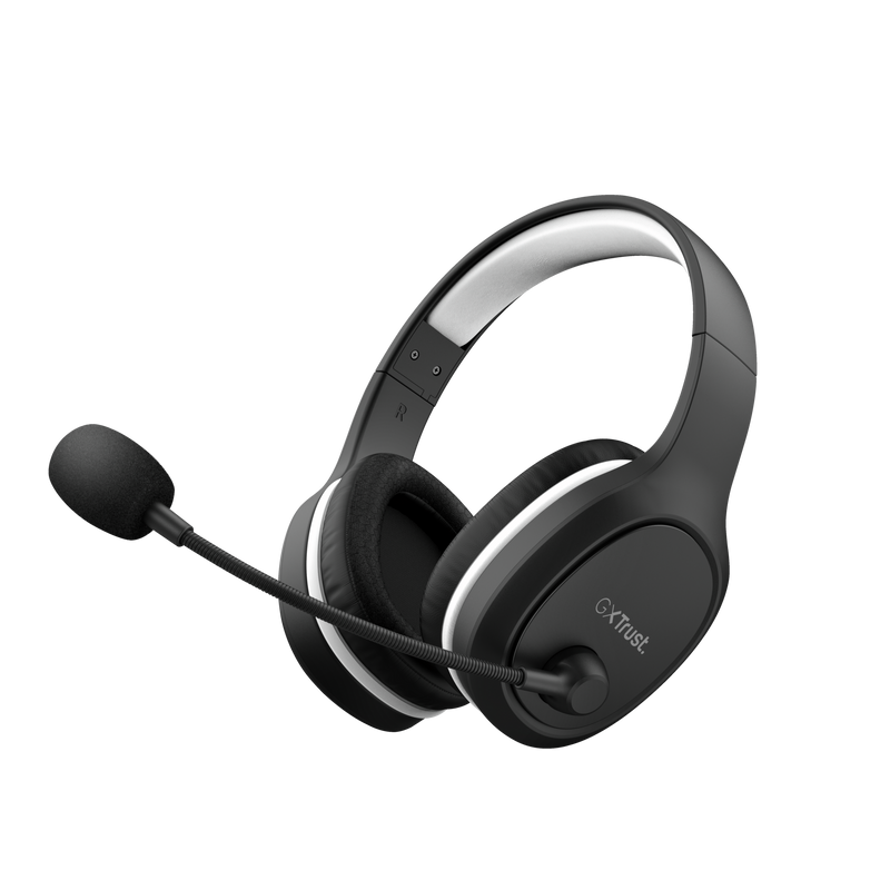 Trust GXT 391 Thian kufje gaming wireless të zeza, pamja 3