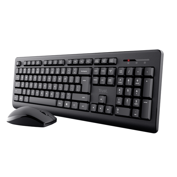 Trust Primo Set Tastierë dhe Maus Wireless, Ngjyrë e Zezë