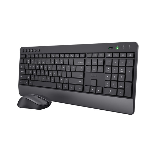 Trust Trezo Set Tastierë dhe Maus Wireless, Ngjyrë e Zezë