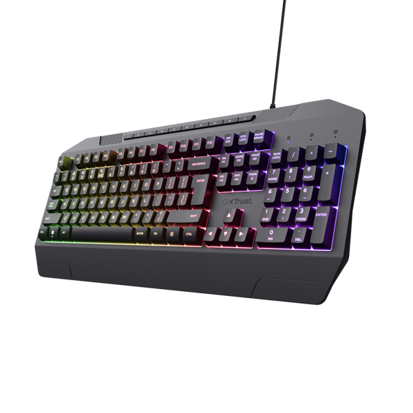 Trust GXT 836 Evocx Tastierë Gaming me Ndriçim RGB, e Zezë