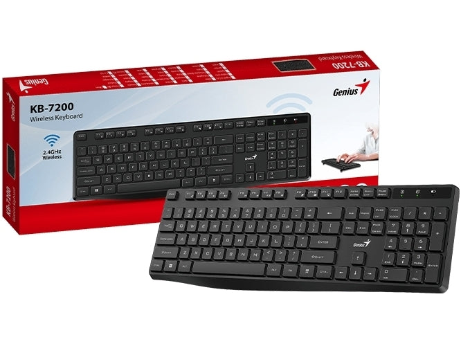 Genius KB-7200 tastierë wireless e zezë, pamja 2