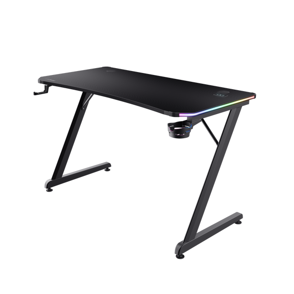 Trust GXT 709 Luminus tavolinë gaming RGB e zezë, pamja 2