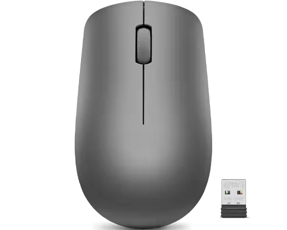Lenovo 530 Maus Wireless 2.4GHz Nano USB, 1200 DPI, Graphite