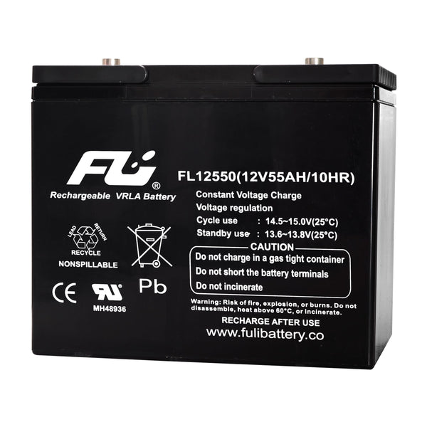 FULI FL125500 Bateri Akumulator 12V / 55Ah për Furnizim Rezervë