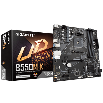 GigaByte MB AMD B550 (Ryzen AM4) micro ATX with du