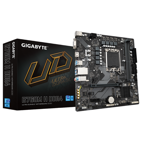 Gigabyte B760M H DDR4 Pllakë Amë LGA1700 për Intel Gen 12/13/14