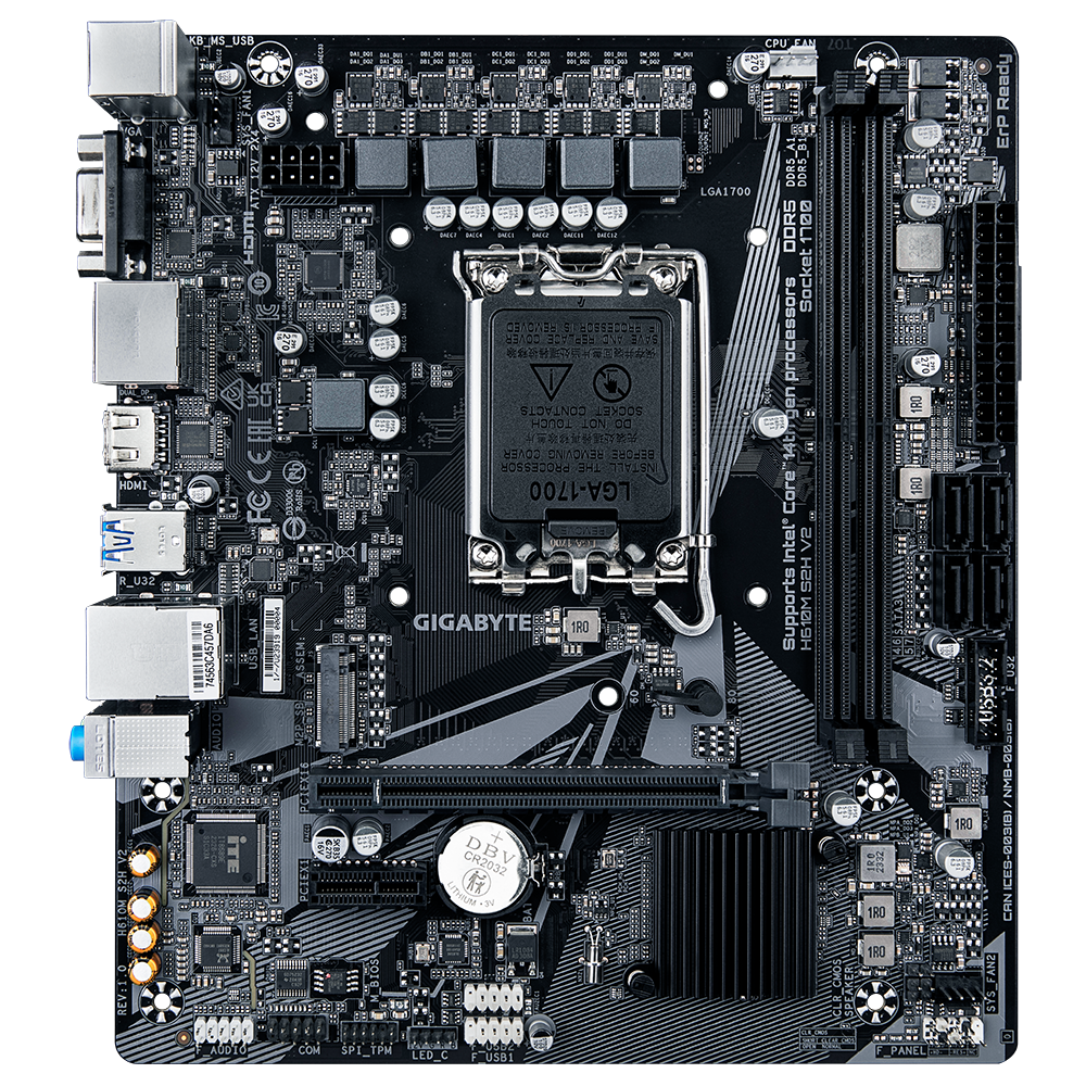 GIGABYTE MB H610 Chipset Intel with 4+1+1 Hybrid P