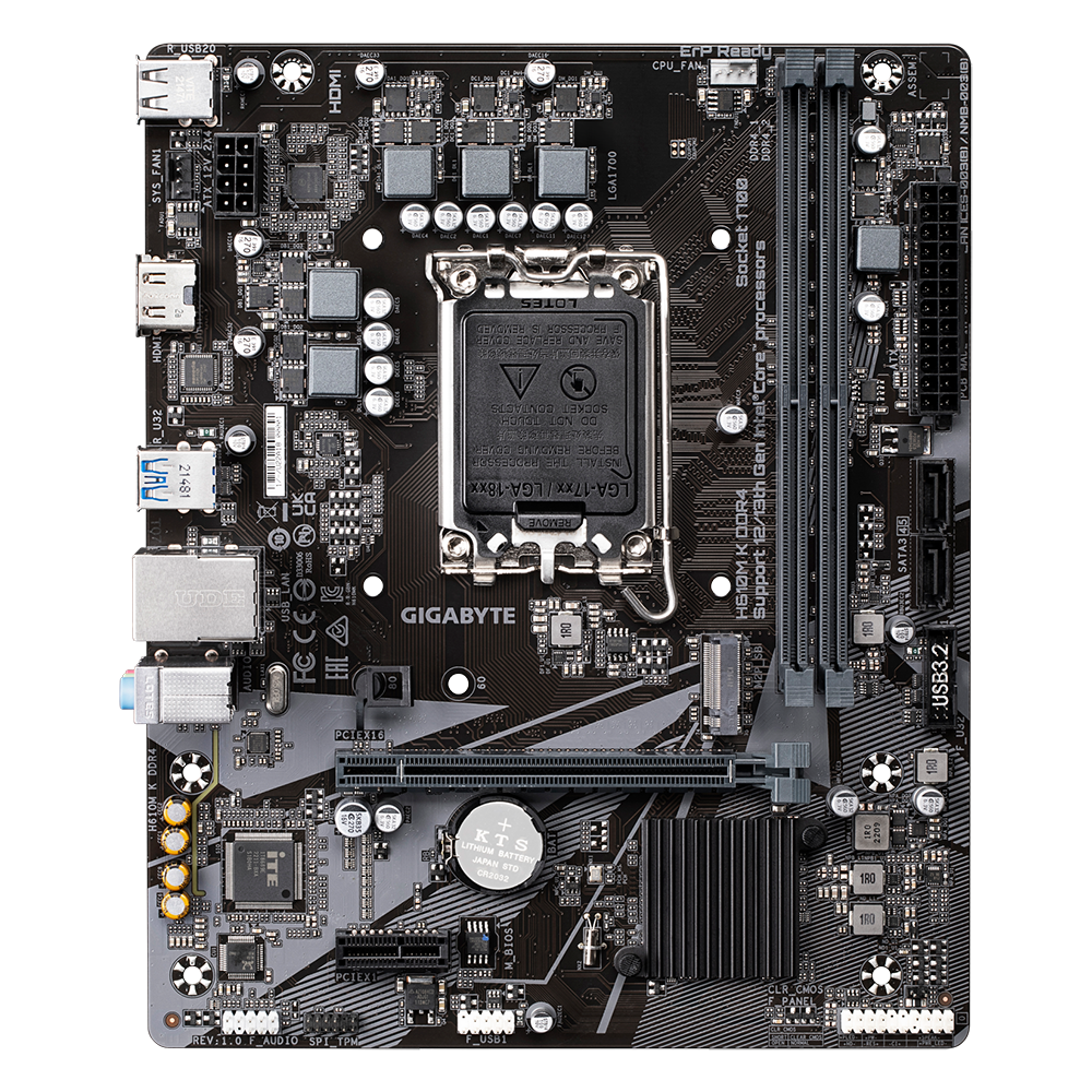 GigaByte MB H610M K DDR4