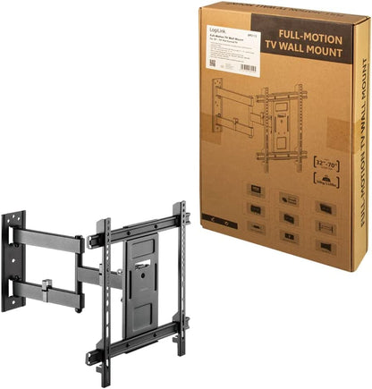 LogiLink Wall mount, 32"-70", tilt +3°-15°,swievel