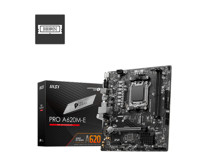 Msi PRO A620m-e Motherboard, AM5, Amd Ryzen 7000/8000/9000, Ddr5 – Komponentë PC