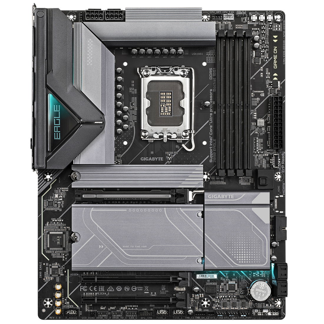 Gigabyte Z890 Eagle Motherboard, Lga 1851, Ddr5, Intel Core Ultra, WiFi 7 – Komponentë PC, pamja 2