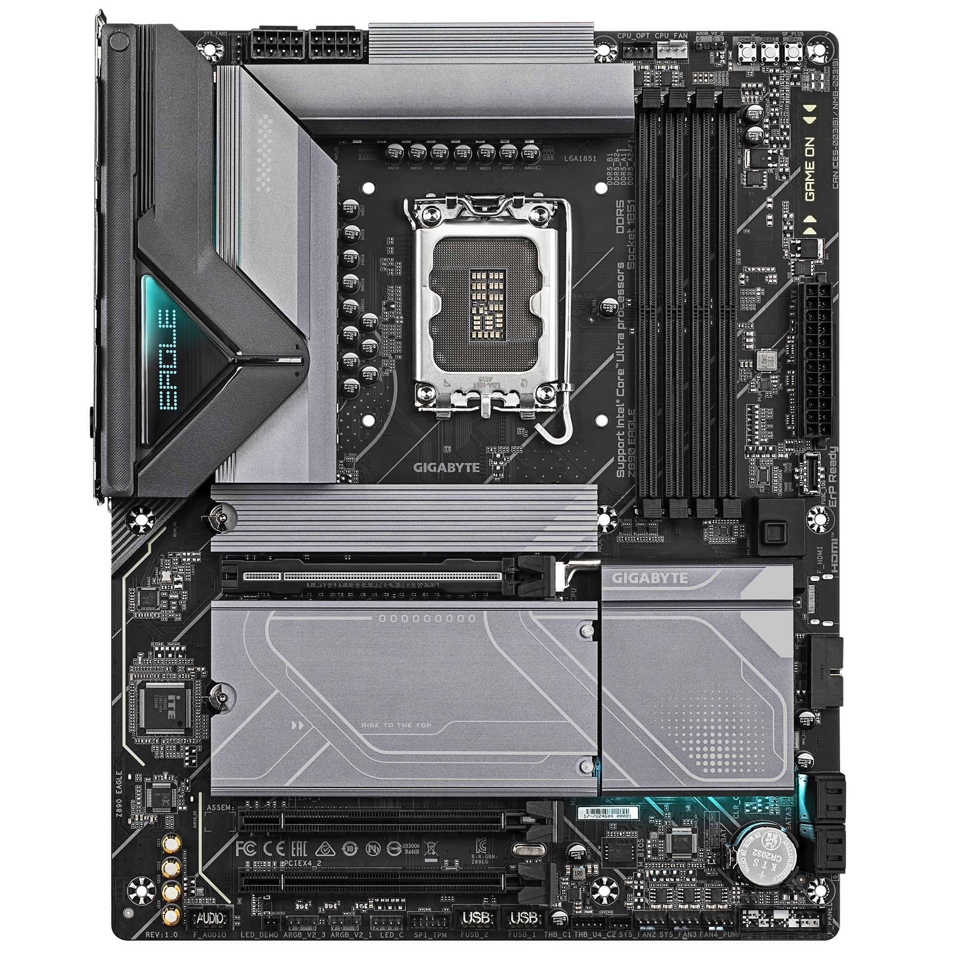 GigaByte MB Z890 EAGLE, Intel Core Ultra processo