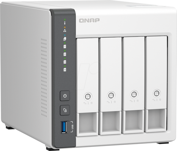 QNAP TS-433-4G NAS Tower me 4 Vende Disqesh, 4GB RAM, 2.5GbE