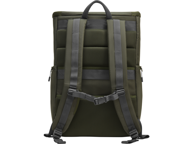 HP Modular 15.6" Laptop Backpack, Çantë Shpine për Laptop me Dizajn Modular dhe Ndarje të Organizuar, Gri/Verde, pamja 3