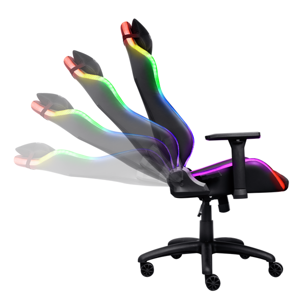 Trust Gxt 719 Ruya Gaming Chair, Karrige Gaming Ergonomike dhe Komode me RGB, Ndriçim LED, pamja 4