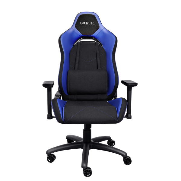 Trust GXT 714B Ruya Gaming Chair, Karrige Gaming Ergonomike dhe Komode, Blue