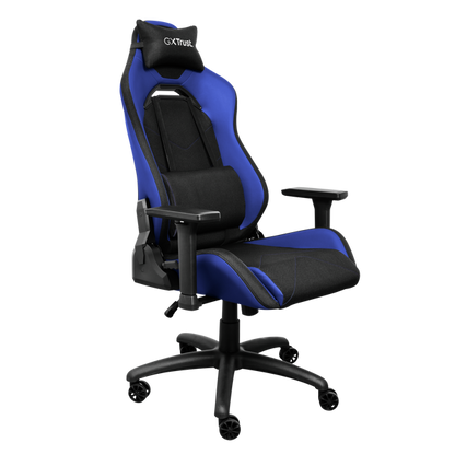 Trust GXT 714B Ruya Gaming Chair, Karrige Gaming Ergonomike dhe Komode, Blue, pamja 2