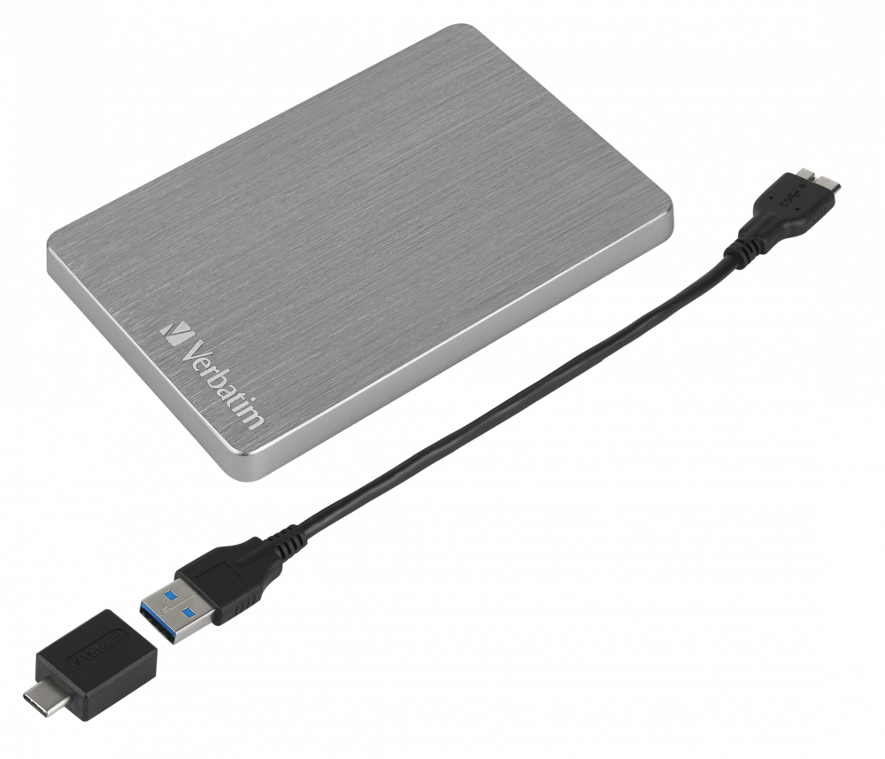 Hard disk i jashtëm Verbatim ALU Slim 1TB gri, pamja 2