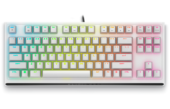 Dell Alienware Tenkeyless Gaming Keyboard AW420K – Lunar Light
