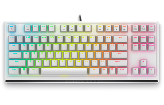 Dell Alienware Tenkeyless Gaming Keyboard AW420K – Lunar Light
